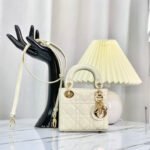 {Style No: SBKD4VYX} MICRO LADY 12 BAG IN GLOSSY WHITE LAMBSKIN