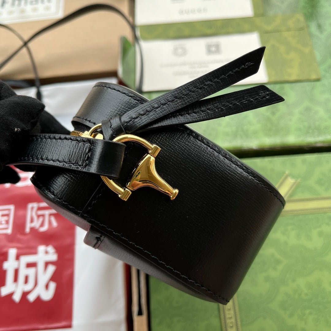 {Style No: JM7PJ4WM} HORSEBIT 1955 SMALL CAMERA BAG 20 IN BLACK CALFSKIN - Image 8