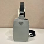 {Style No: PC611HC8} CHEST BAG 20 IN ECHO GRAY SAFFIANO LEATHER