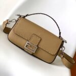 {Style No: N784Q6DP} Fend Baguette 27 Bag Light Brown Calfskin Shw