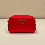 {Style No: 2HAEKVUX} CLUTCH 12 IN PASSION RED RE-NYLON