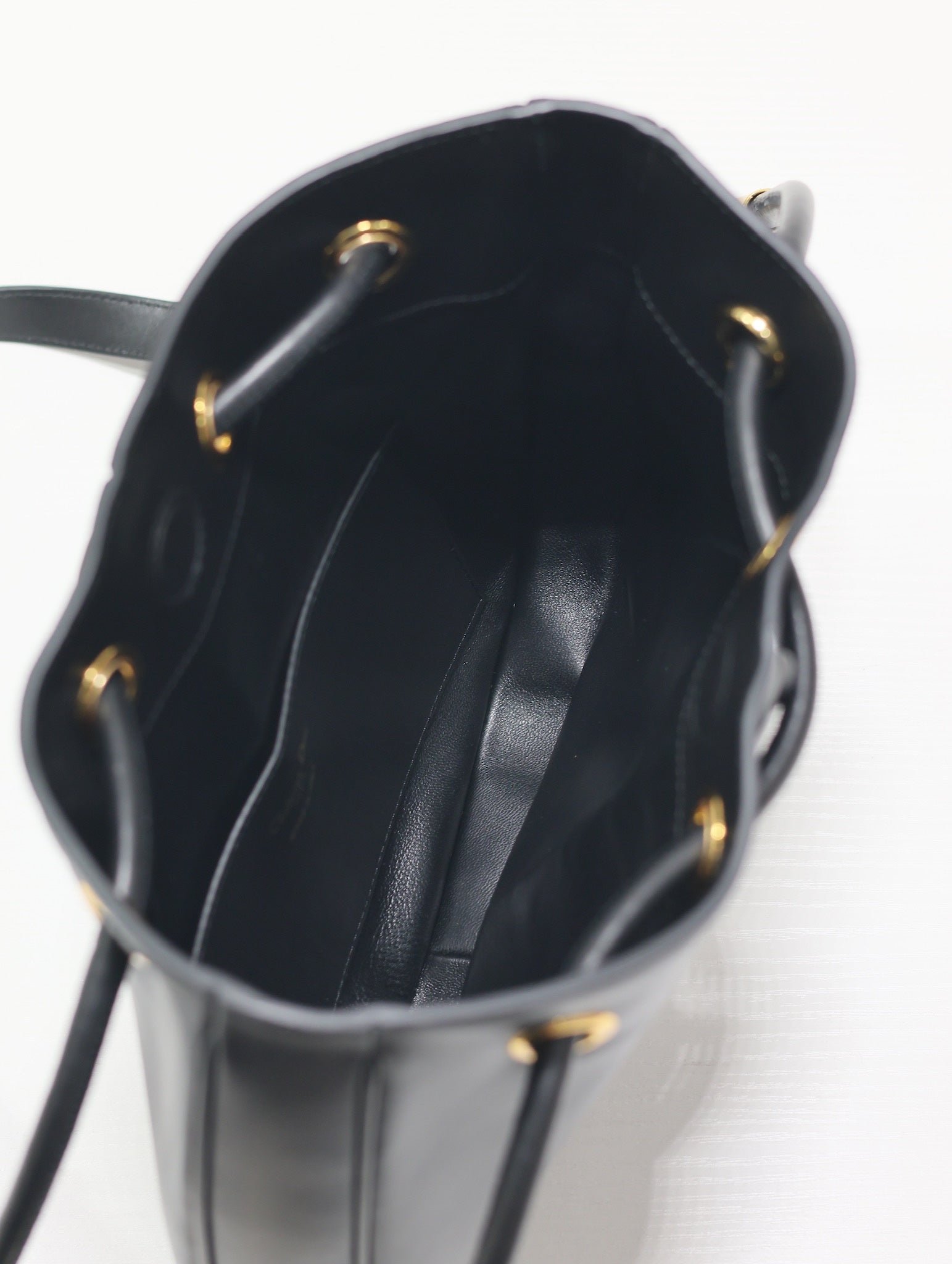 {Style No: NZF16AWY} MINI 27 NOLITA BAG IN BLACK SMOOTH CALFSKIN - Image 6