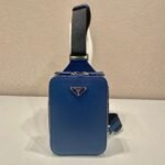 {Style No: BAOB3MC4} CHEST BAG 20 IN CLASSIC BLUE SAFFIANO LEATHER