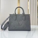 {Style No: AI28AFBW} ONTHEGO PM 25 IN GUN METAL EMBOSSED CALFSKIN