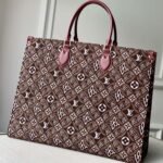 {Style No: OSU7WL5W} LV SINCE 1984 ONTHEGO GM BROWN TEXTILE