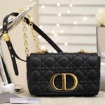 {Style No: 5LDRYNE7} SMALL CARO BAG BALCK SUPPLE CANNAGE CALFSKIN