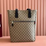 {Style No: 8L32WDGW} GG OPHIDIA FRONT ZIP POCKET TOTE BAG 36 IN BEIGE AND BROWN CANVAS