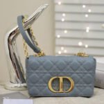 {Style No: UKSXIWD5} SMALL CARO BAG GRAY SUPPLE CANNAGE CALFSKIN