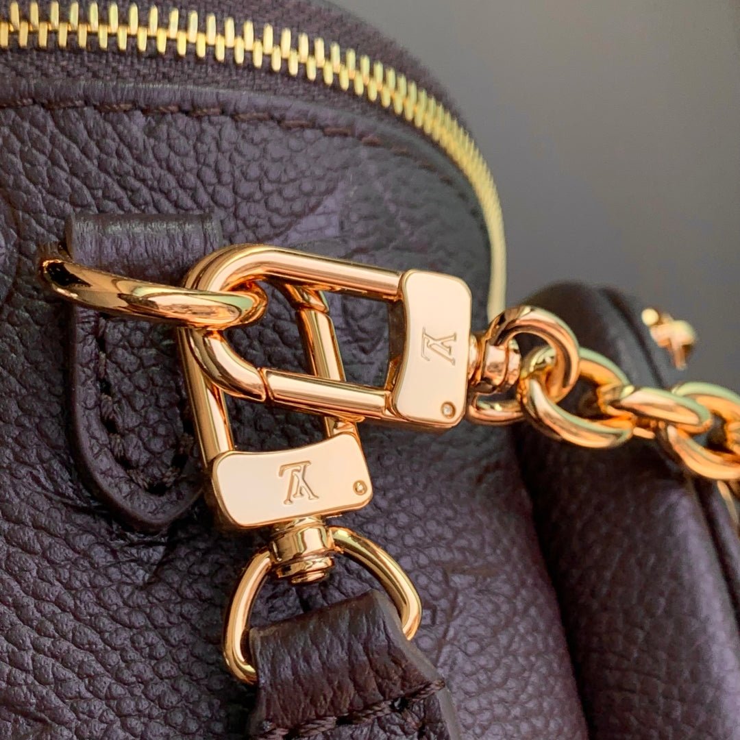 {Style No: C4376BH4} MINI BUMBAG 17 IN DARK BROWN MONOGRAM EMBOSSED LOGO CALFSKIN - Image 7
