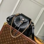 {Style No: RIYRKNH3} MONTSOURIS BACKPACK 27 IN BLACK MONOGRAM BOLD COATED CALFSKIN