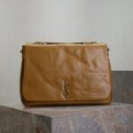 {Style No: 7N8YOH6L} YSL 25S LARGE JAMIE 43 IN DARK GOLDENROD LAMBSKIN GOLD HARDWARE