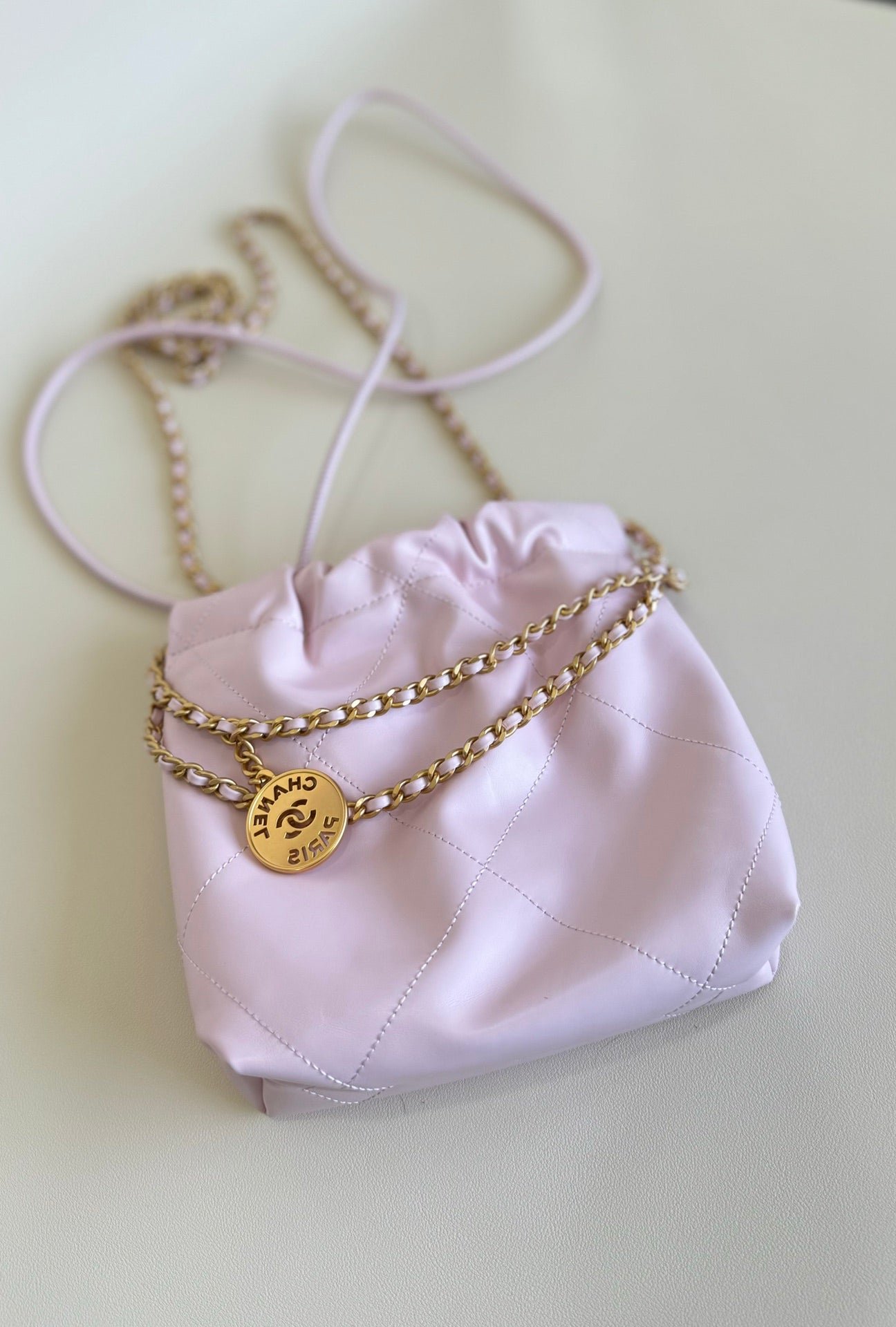 {Style No: 8YOQFCWY} CC HOBO MINI 20CM CANDY LAMBSKIN - Image 2