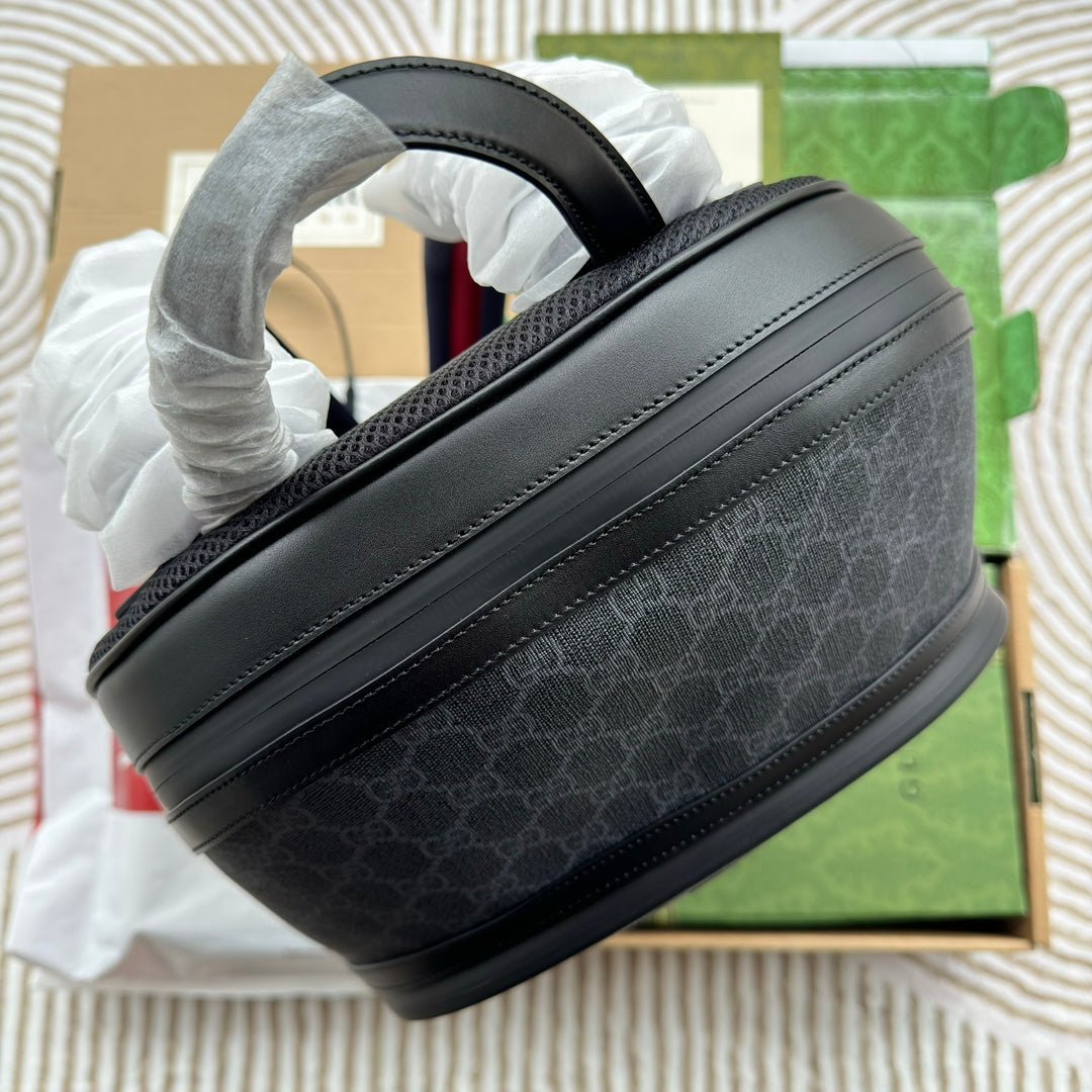 {Style No: AAIIYW1J} BACKPACK 44 IN GRAY MONOGRAM CANVAS AND BLACK LEATHER TRIM - Image 8