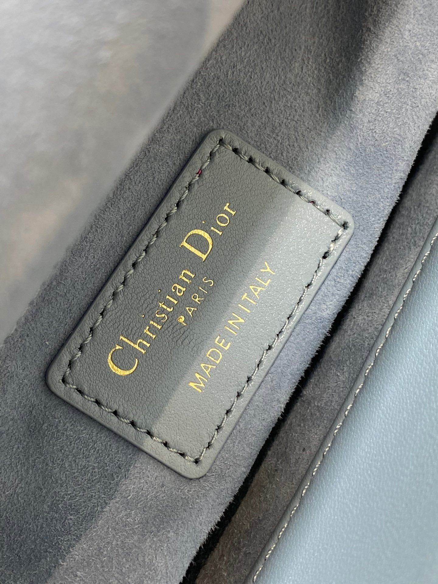 {Style No: KHRHVRMK} LADY MINI BAG 17 IN CERULEAN BLUE LAMBSKIN - Image 7