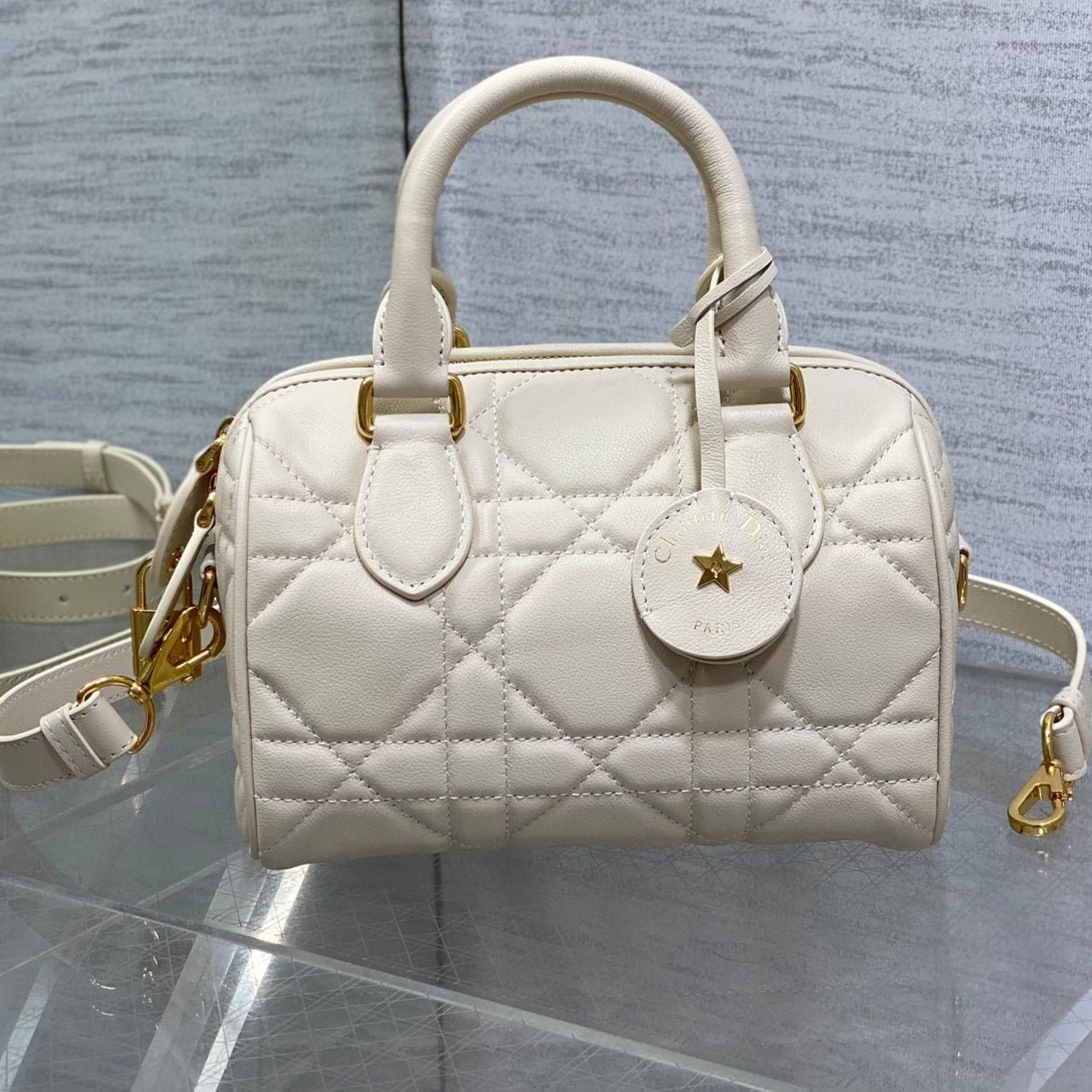 {Style No: SFSNR68F} GROOVE 20 BAG IN WHITE CREAM LAMBSKIN