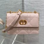 {Style No: T2LK22KQ} MISS CARO MINI 17 BAG IN LEMONADE PINK MACROCANNAGE LAMBSKIN