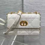 {Style No: ZG4PK2I3} MISS CARO MINI 17 BAG IN WHITE MACROCANNAGE LAMBSKIN