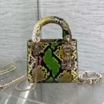 {Style No: 1OPO8XWD} MINI 17 LADY BAG IN COLORFUL SNAKESKIN PATTERN LAMBSKIN 225975
