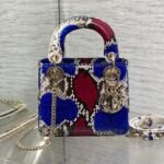 {Style No: 78GH1ZN5} MINI 17 LADY BAG IN COLORFUL SNAKESKIN PATTERN LAMBSKIN 225981