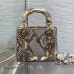 {Style No: KKH4KBY6} MINI 17 LADY BAG IN COLORFUL SNAKESKIN PATTERN LAMBSKIN 225983