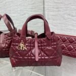 {Style No: EN3GD3OR} ALWAYS MINI 23 BAG IN BURGUNDY RED MACROCANNAGE CALFSKIN