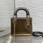 {Style No: SHI6PG2J} MINI 17 LADY BAG IN GOLD METALLIC LAMBSKIN
