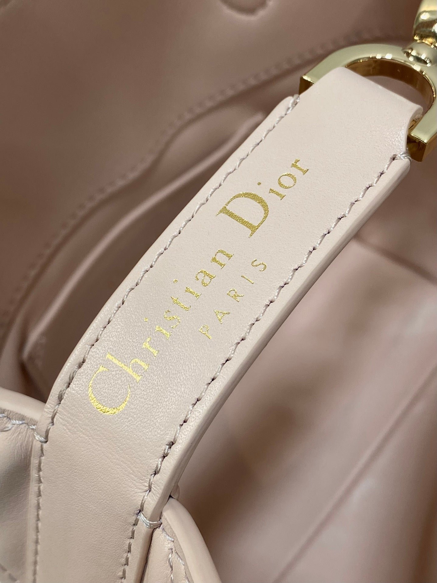 {Style No: LLZFYR1A} DIOR 25S ALWAYS MINI BAG 16 IN LIGHT PINK MACROCANNAGE CALFSKIN GOLD HARDWRE - Image 6