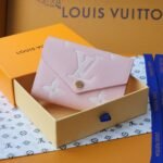 {Style No: K9SPR7XP} VICTORINE WALLET 12 IN LIGHT PINK MONOGRAM EMPREINTE CALFSKIN