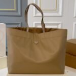 {Style No: HSKWMGJA} PRA 49 TOTE BAG IN CAMEL BROWN RE-NYLON