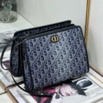 {Style No: IBCCOI1F} BOOK TOTE 26 IN BLUE MONOGRAM OBLIQUE JACQUARD