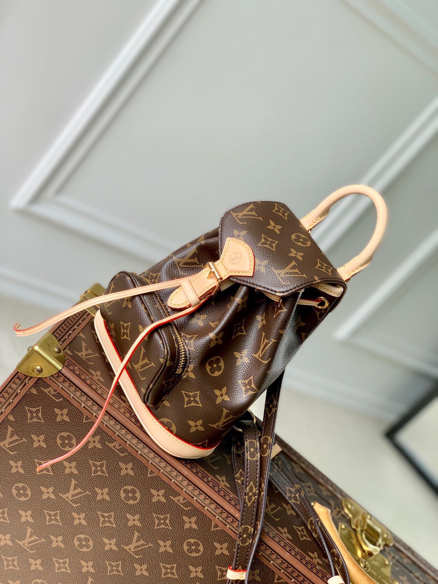 {Style No: WPYPEJJM} MONTSOURIS MINI BACKPACK 25 IN BROWN MONOGRAM CANVAS - Image 3