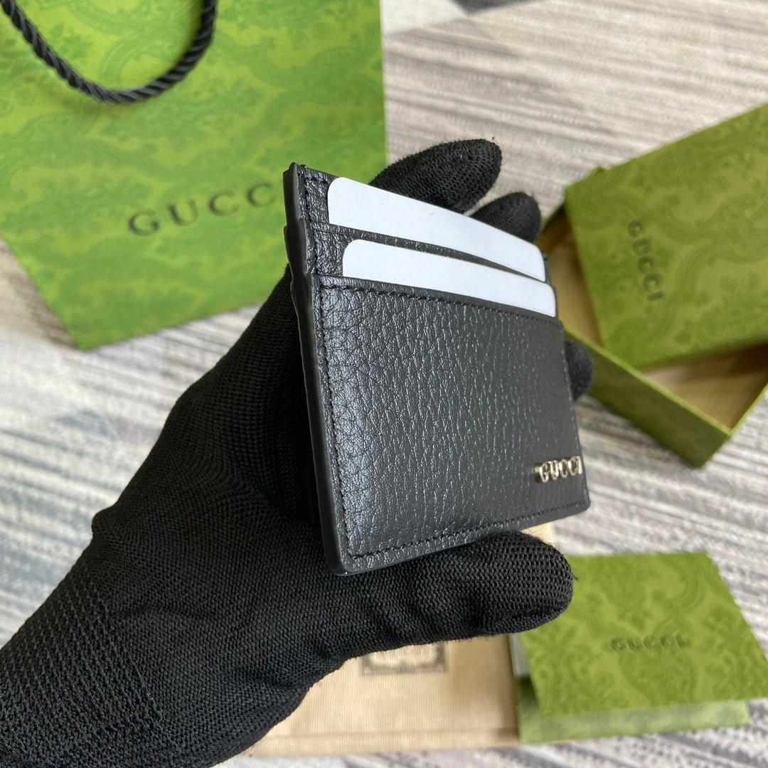 {Style No: EQGD2ZEM} CARD HOLDER 10 IN BLACK CALFSKIN - Image 6