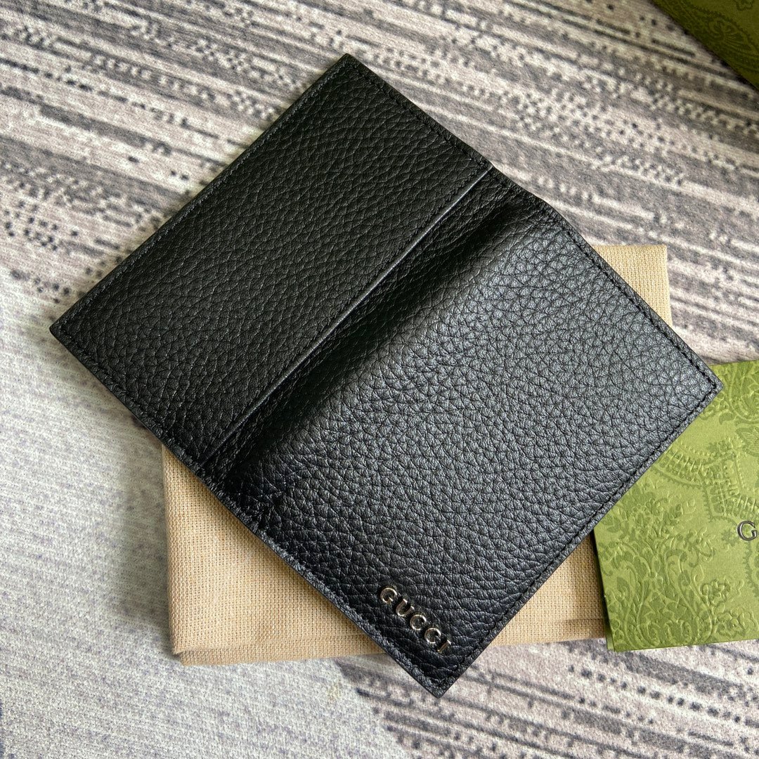 {Style No: PCYGMJ5L} LONG CARD HOLDER 12 IN BLACK CALFSKIN - Image 2