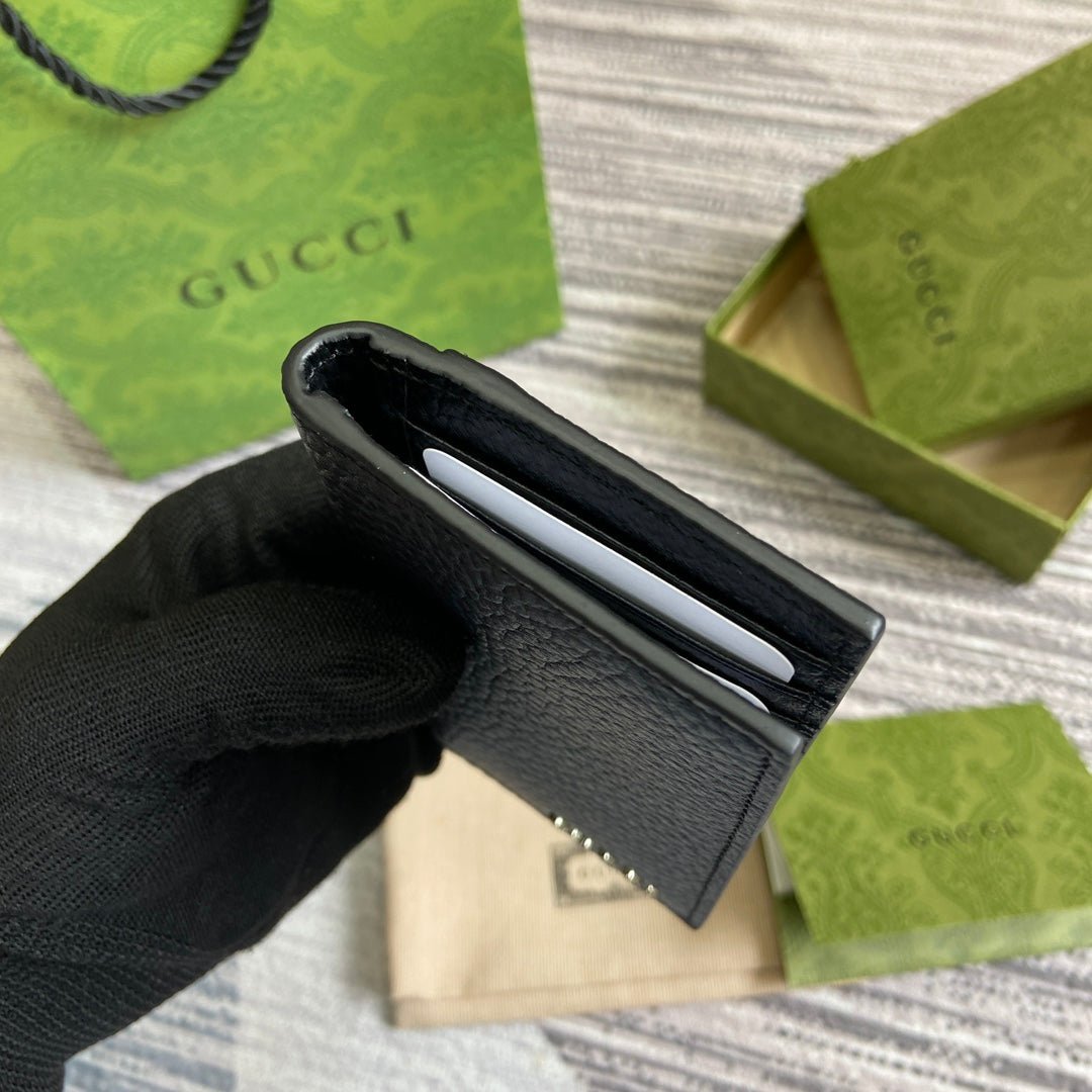 {Style No: PCYGMJ5L} LONG CARD HOLDER 12 IN BLACK CALFSKIN - Image 8