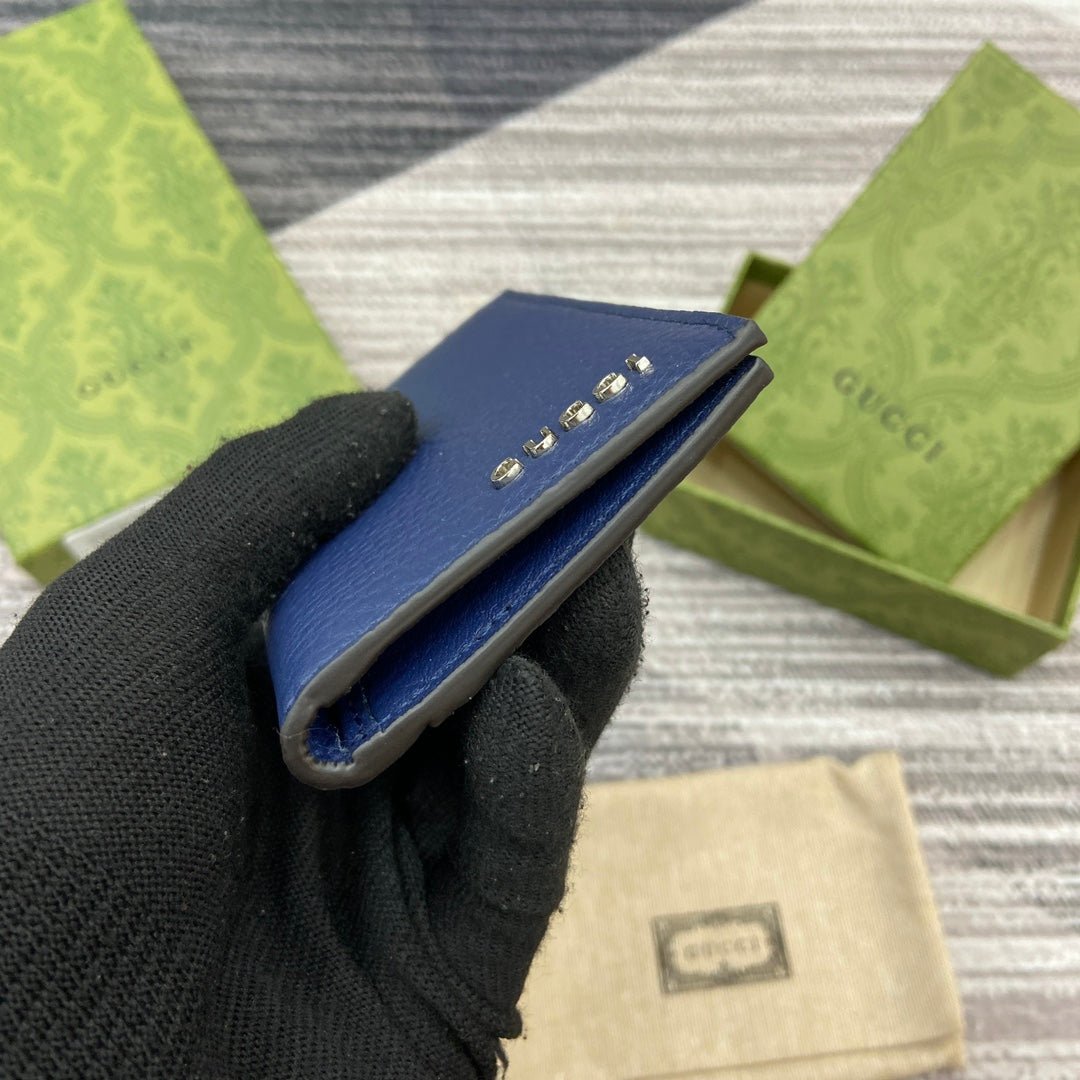 {Style No: 6RLA4863} LONG CARD HOLDER 12 IN CLASSIC BLUE CALFSKIN - Image 2