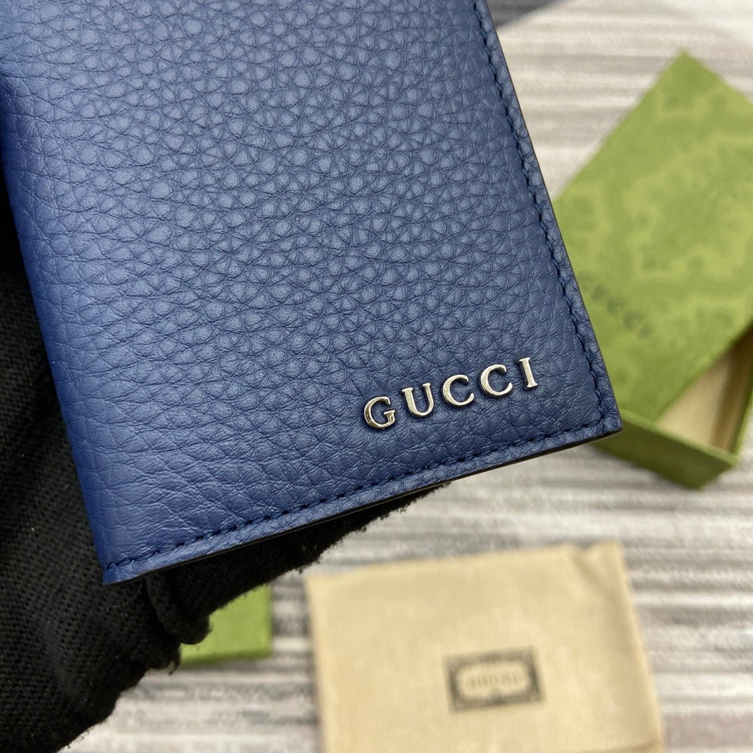 {Style No: 6RLA4863} LONG CARD HOLDER 12 IN CLASSIC BLUE CALFSKIN - Image 8