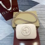{Style No: XNO72K4L} BLONDIE MINI SHOULDER BAG 21 IN WHITE CALFSKIN