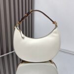 {Style No: THZ39UEF} FENDIGRAPHY MEDIUM 29 IN WHITE AND ORANGE TRIM SMOOTH LAMBSKIN GOLD HARDWARE