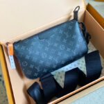 {Style No: PY751H4K} POCHETTE ACCESSOIRE XL 28 IN BLACK MONOGRAM ECLIPSE CANVAS