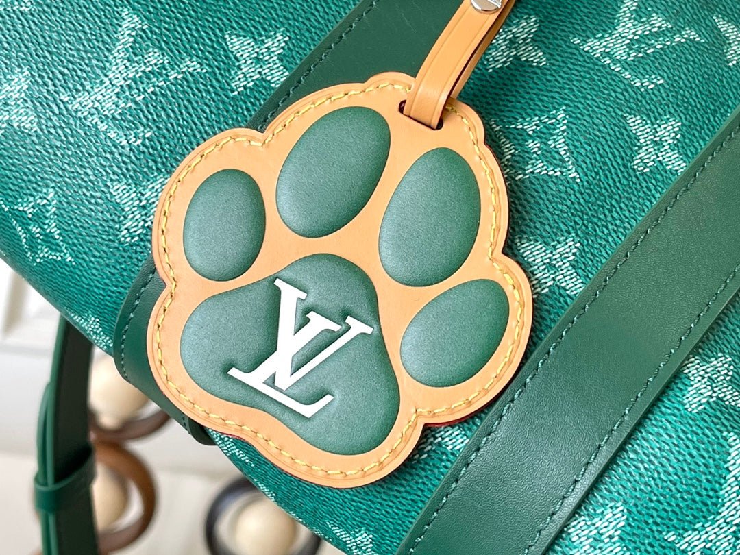 {Style No: YD6W4SJG} KEEPALL BANDOULIÈRE 25 IN GREEN MONOGRAM HERITAGE CANVAS - Image 2