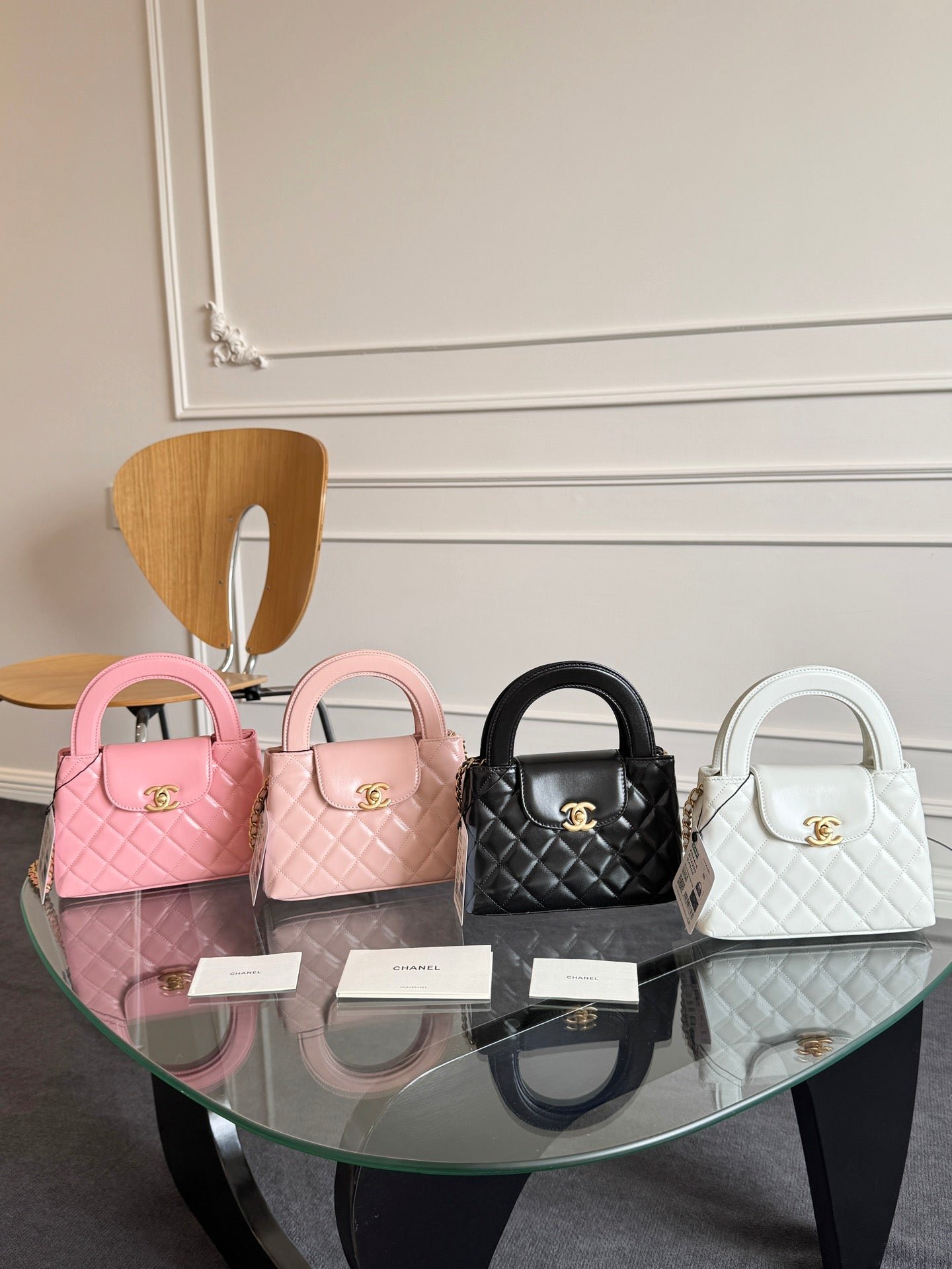 {Style No: XDYZBG93} KELLY SHOPPING BAG 19 IN LIGHT PINK CALFSKIN GOLD HARDWARE - Image 11