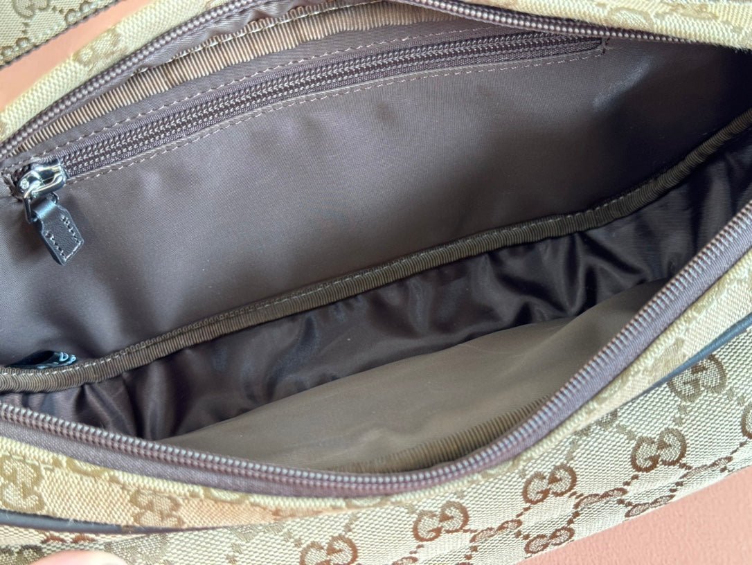 {Style No: LZKDVNUN} BELT BAG 34 IN BEIGE MONOGRAM CANVAS - Image 2