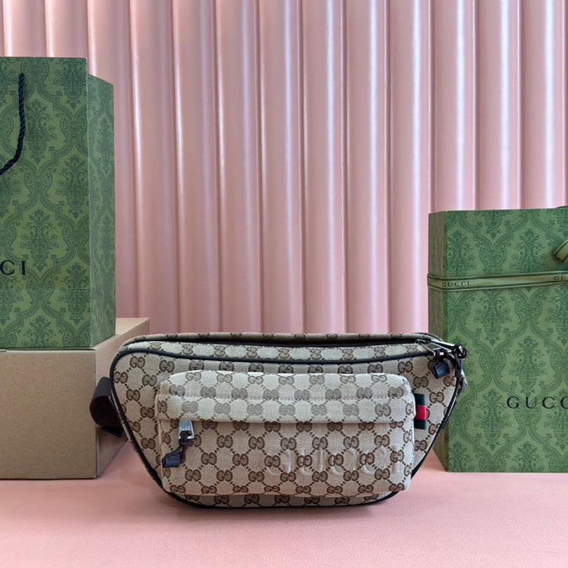 {Style No: LZKDVNUN} BELT BAG 34 IN BEIGE MONOGRAM CANVAS