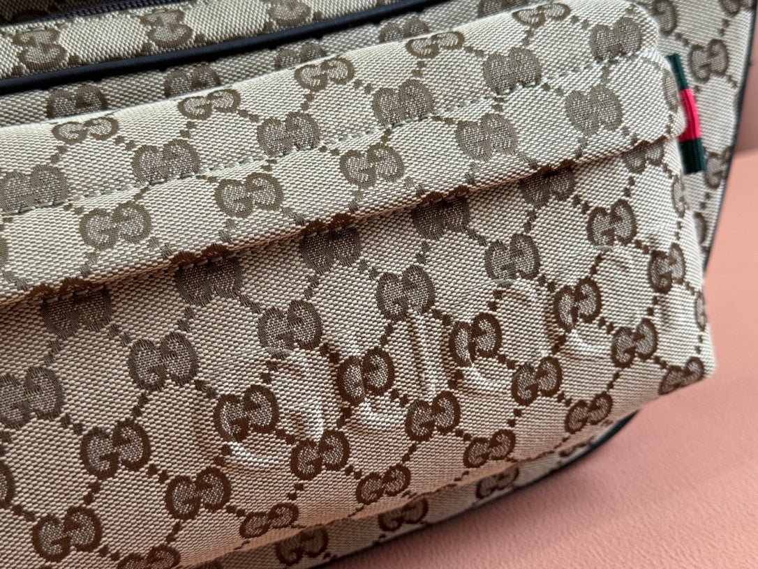 {Style No: LZKDVNUN} BELT BAG 34 IN BEIGE MONOGRAM CANVAS - Image 3
