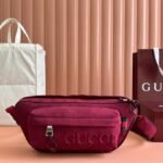{Style No: S4GEOSCL} BELT BAG 34 IN CURRANT RED MONOGRAM CANVAS