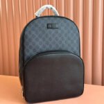 {Style No: 9I6BHJP4} MEDIUM GG BACKPACK 40 IN DARK GREY AND BLACK CALFSKIN