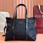 {Style No: CHRGXPVH} NYLON LINE TOTE BAG 34.5 IN BLACK GG CANVAS
