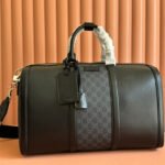 {Style No: HO5I2DGQ} JUMBO MEDIUM DUFFLE 44 IN EXTRA DARK GREEN GG CALFSKIN