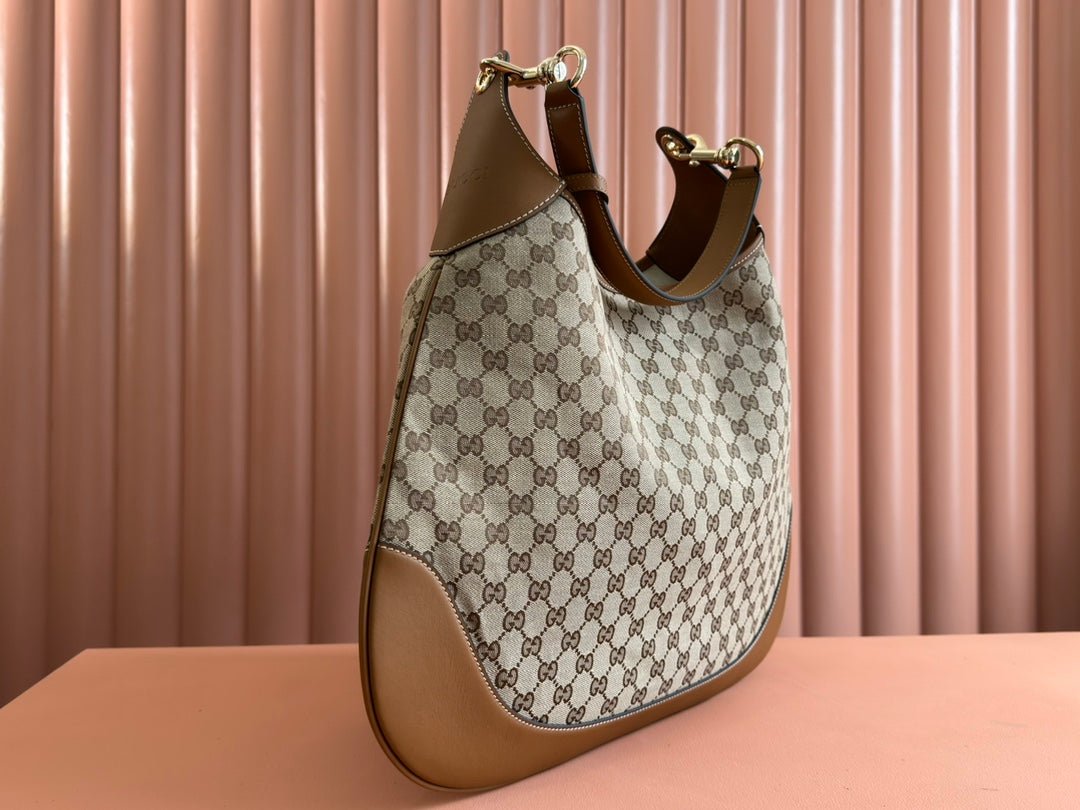 {Style No: 4NR7QTVL} BODY MEDIUM SHOULDER BAD 49 IN BEIGE MONOGRAM CANVAS AND BROWN CALFSKIN GOLD HARDWARE - Image 5