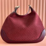 {Style No: XILHBNWT} B LARGE SHOULDER BAG 49 IN ROSSO ANCORA RED GG EMBOSSED SUEDE